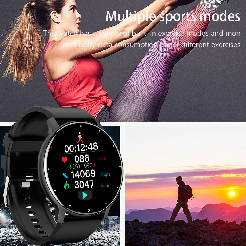 2025 New Smart Watch Men Full Touch Screen Sport Fitness Watch IP67 Waterproof Bluetooth for Android Ios Smartwatch Men+Box